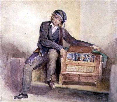 طاحونة الأرغن ، حوالي عام 1840 (ألوان مائية فوق قلم رصاص على ورق) بواسطة أوكتافيوس أوكلي