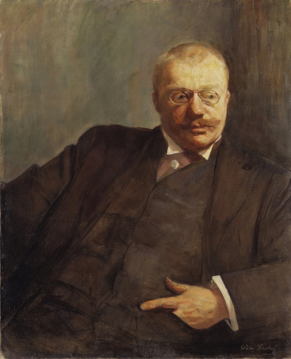جونار هيبرغ ، كاتب وصحفي وكاتب مسرحي نرويجي - صورة للشاعر جونار هيبرغ (1857-1929) ، بقلم كروغ ، أودا (1860-1935). زيت على قماش بواسطة اودا كروغ