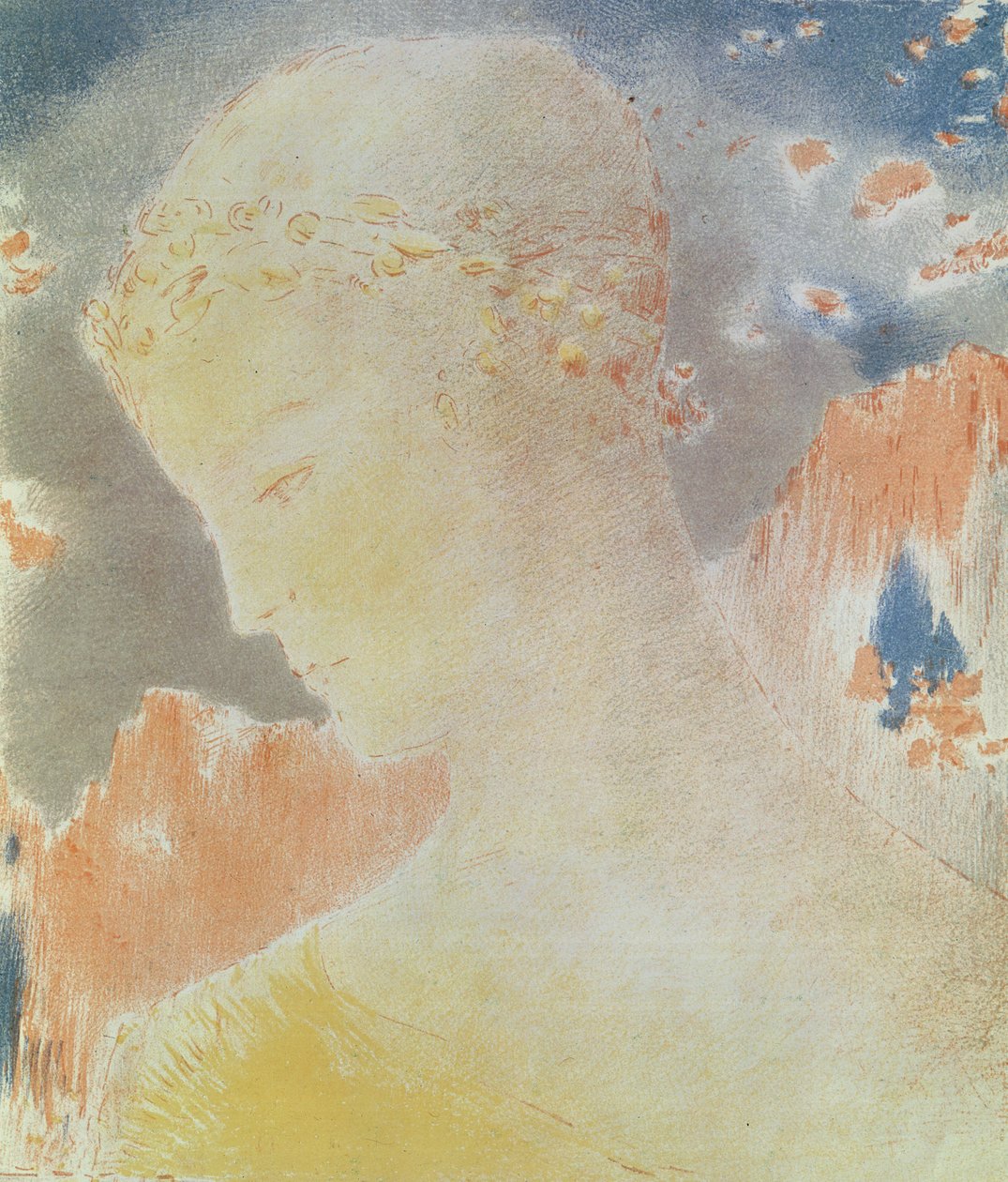 بياتريس ، 1897 (طباعة حجرية على ورق) بواسطة Odilon Redon