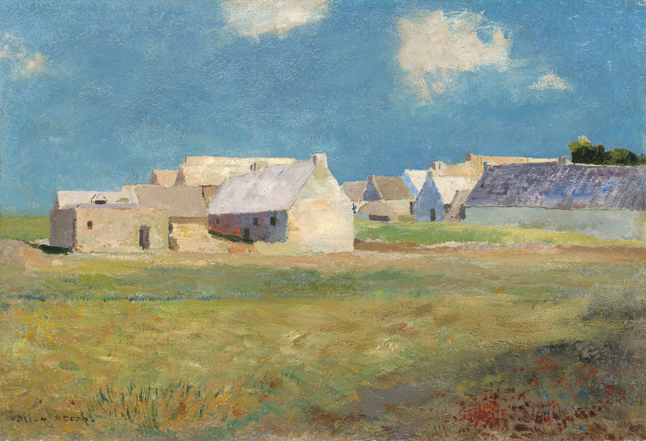 قرية بريتون ، c.1890 بواسطة Odilon Redon
