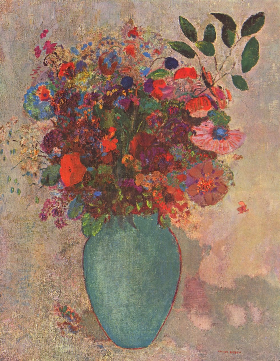 إناء الفيروز بواسطة Odilon Redon