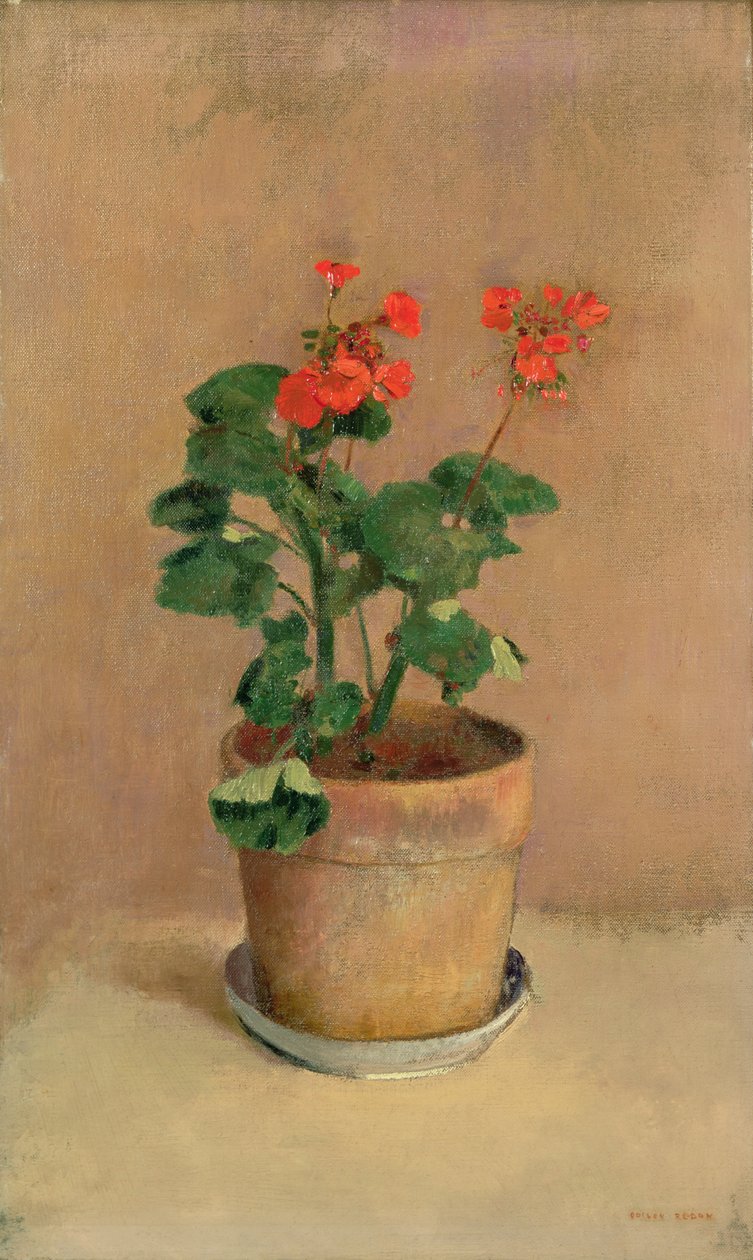 إبرة الراعي في وعاء ، 1909 بواسطة Odilon Redon