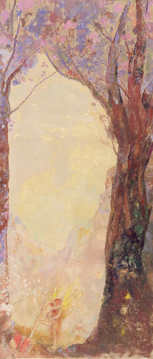 يعقوب يتصارع مع ملاك c.1905-10 بواسطة Odilon Redon