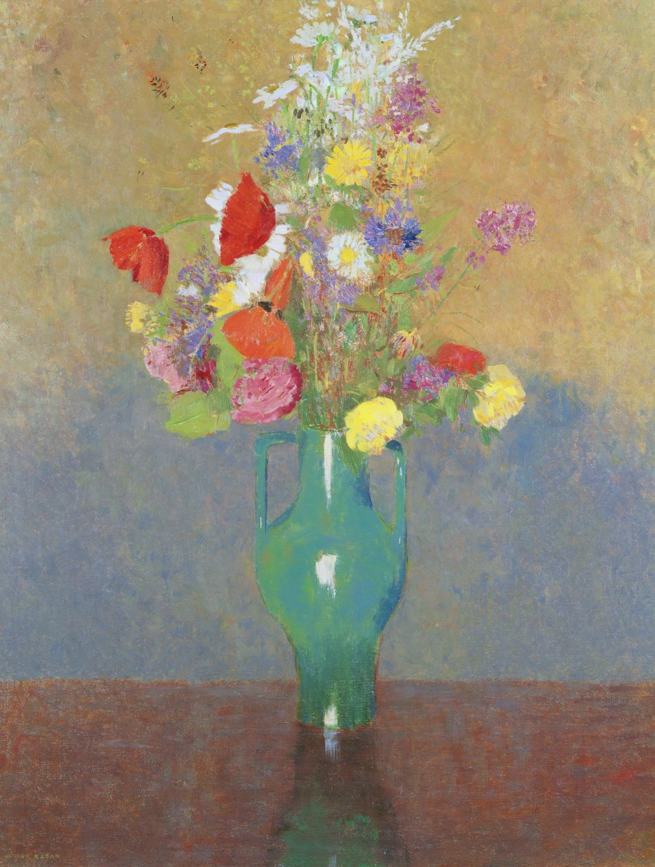 المزهرية الخضراء ، c.1900 بواسطة Odilon Redon