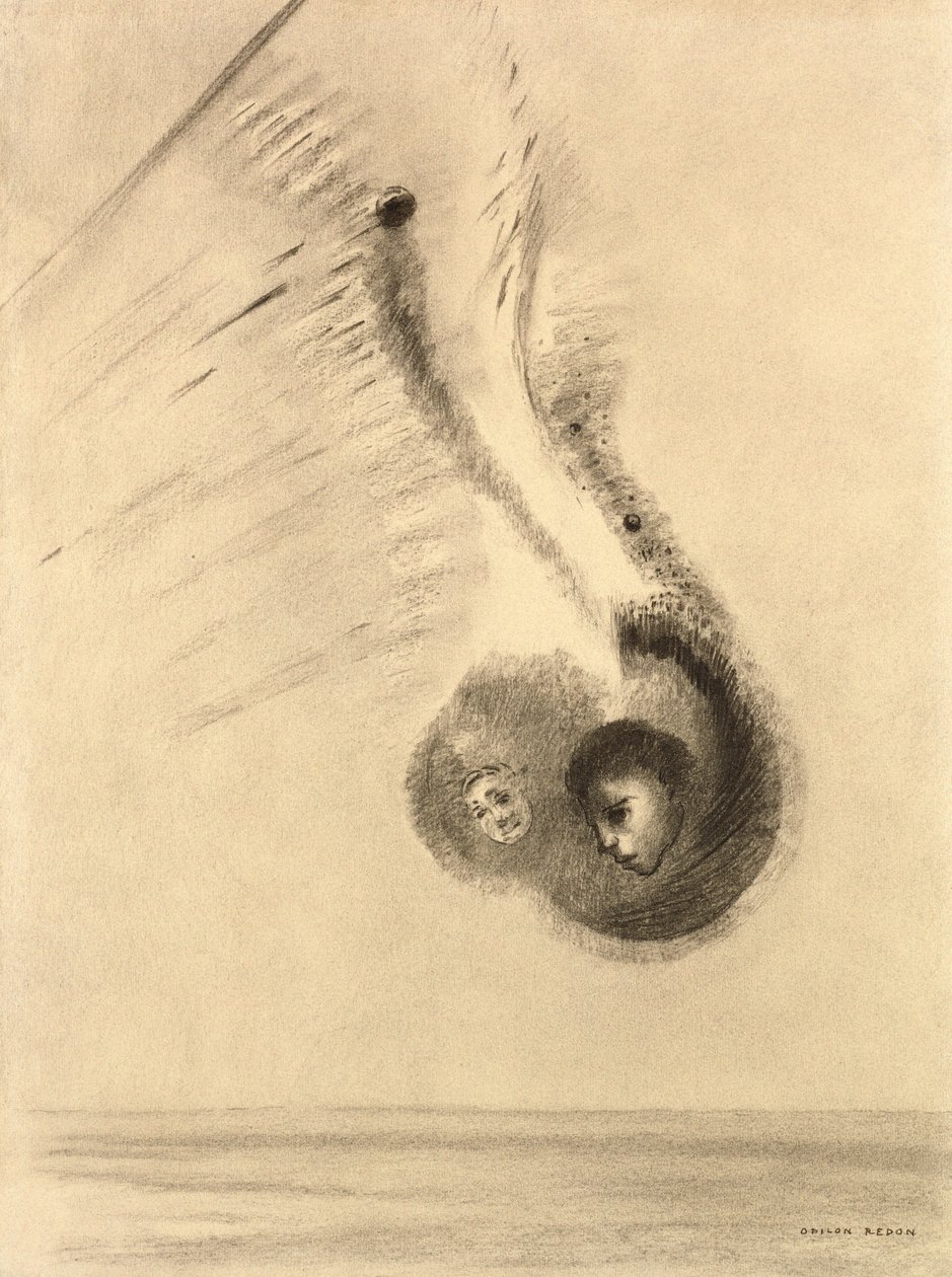The Sciapods (فحم) بواسطة Odilon Redon