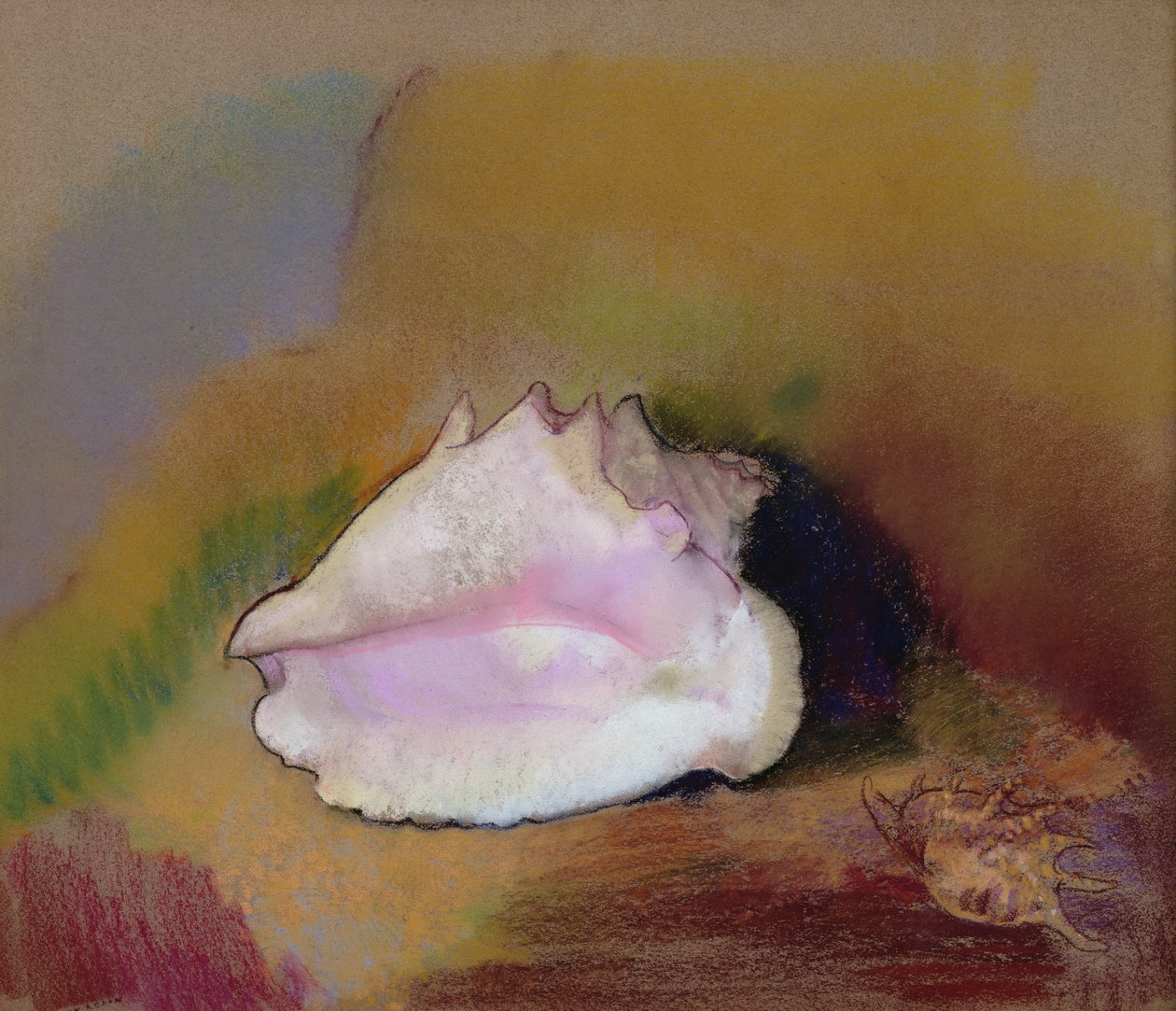 الصدف ، 1912 (باستيل على ورق) بواسطة Odilon Redon