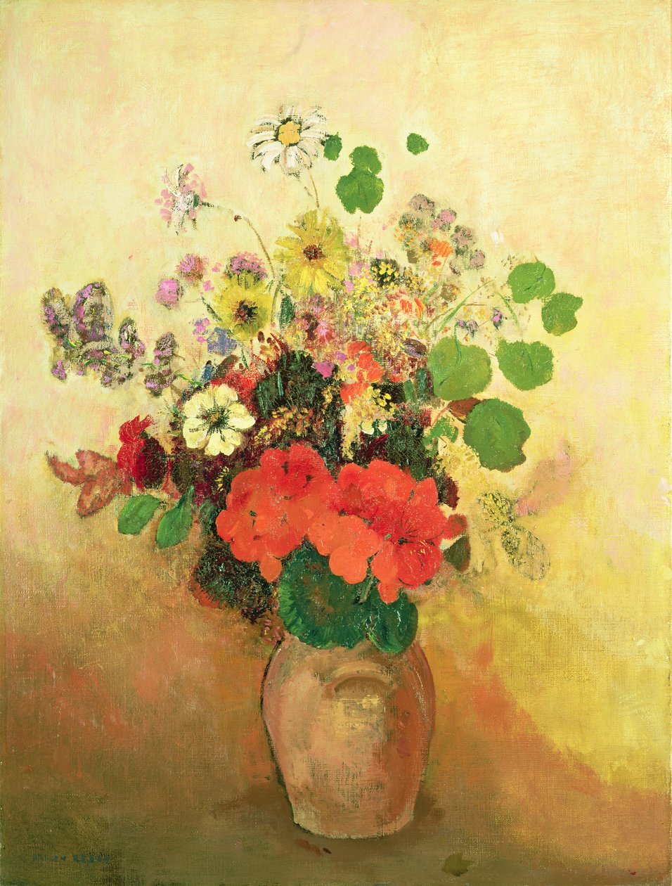 إناء الزهور ، ج 1908-10 بواسطة Odilon Redon