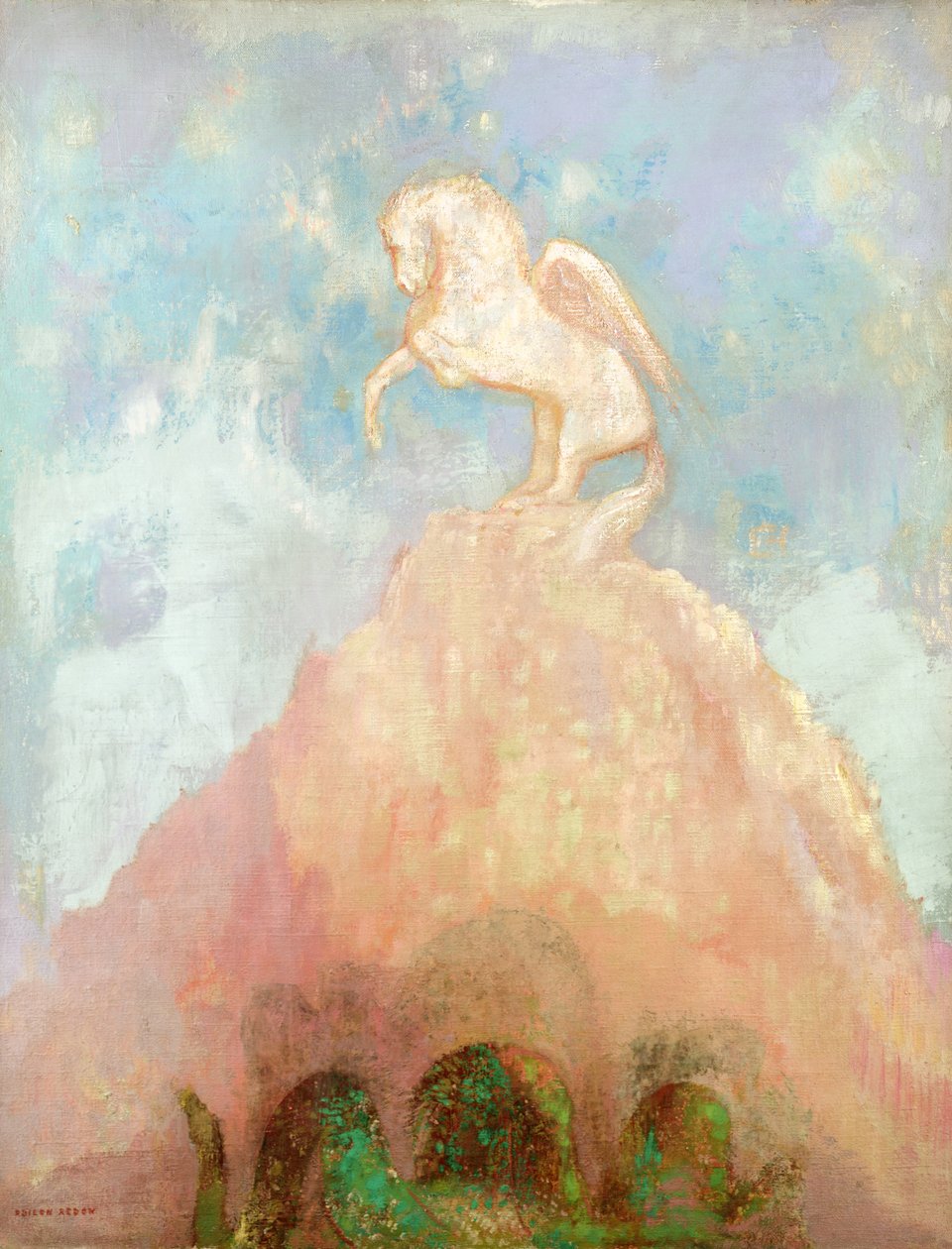 وايت بيجاسوس ، ج 1908 بواسطة Odilon Redon