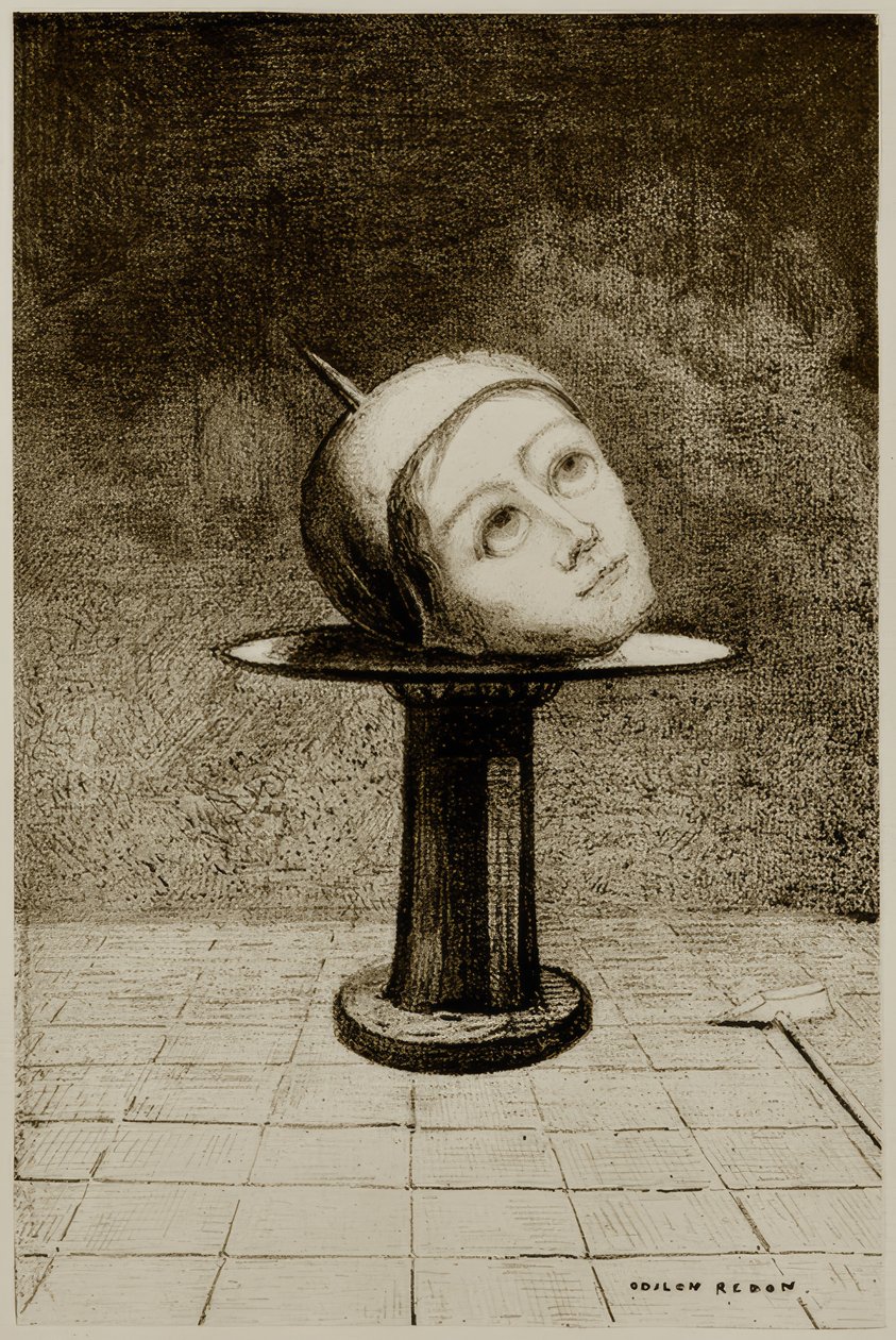 على الوعاء بواسطة Odilon Redon