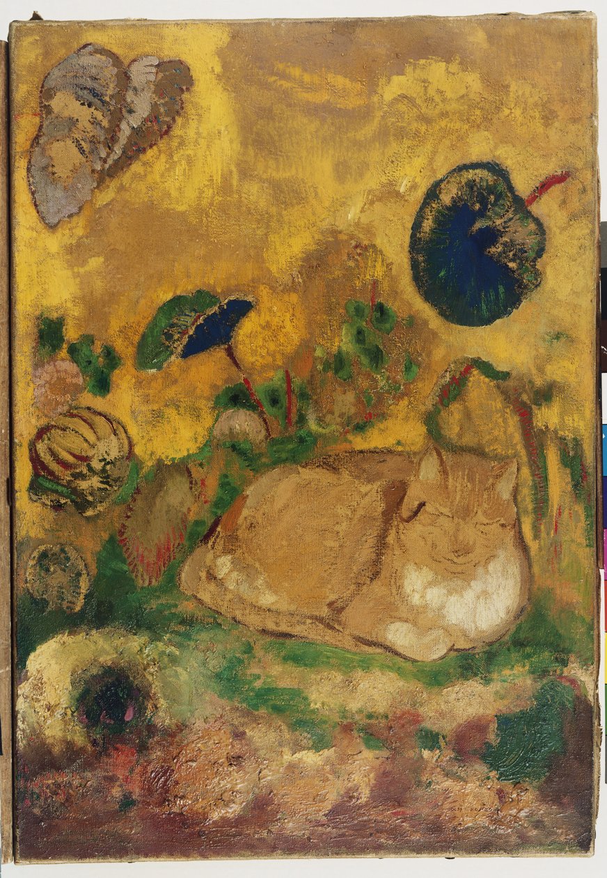 بازون: قطة الفنان ، 1905 بواسطة Odilon Redon
