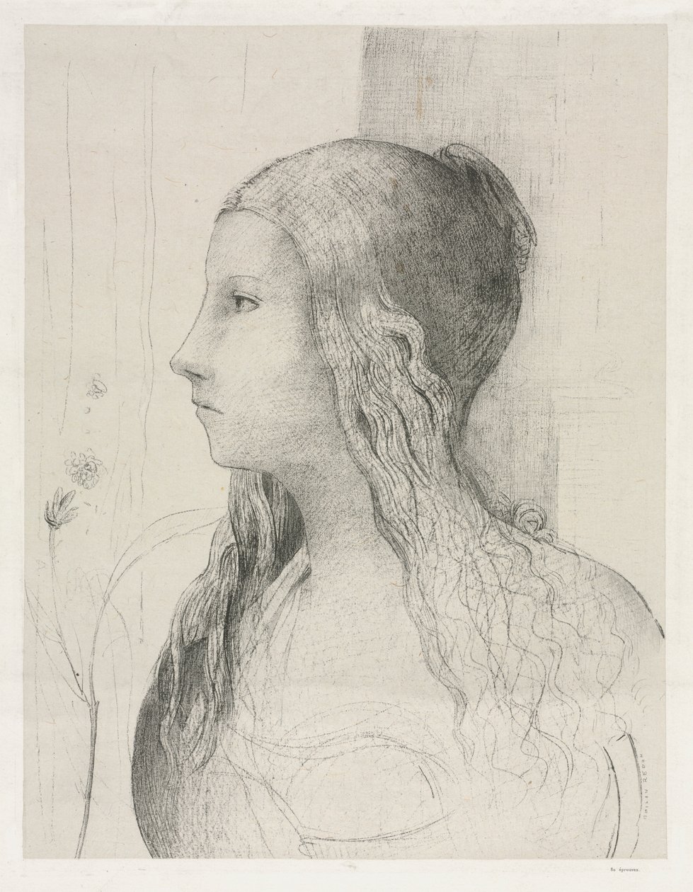 Brünhilde in Twilight of the Gods ، 1894. بواسطة Odilon Redon