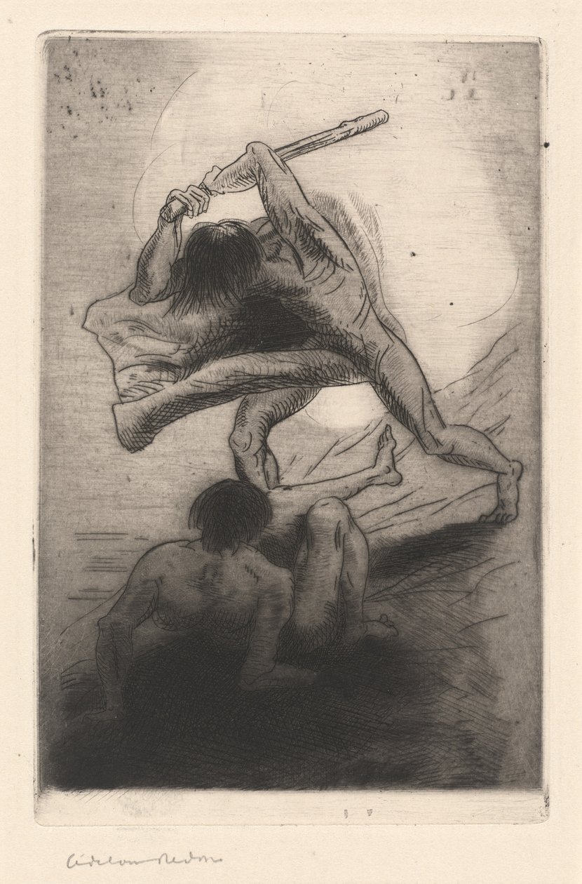 قابيل وهابيل بواسطة Odilon Redon
