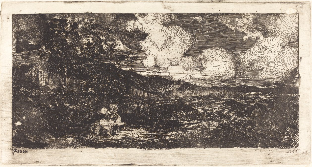 كافاليير جالوبانت (فارس جامح) بواسطة Odilon Redon