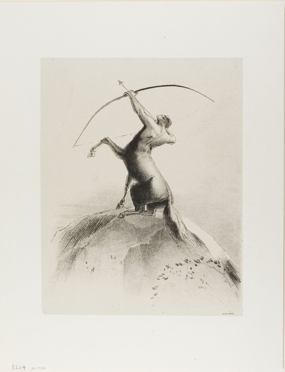 القنطور تهدف إلى الغيوم بواسطة Odilon Redon