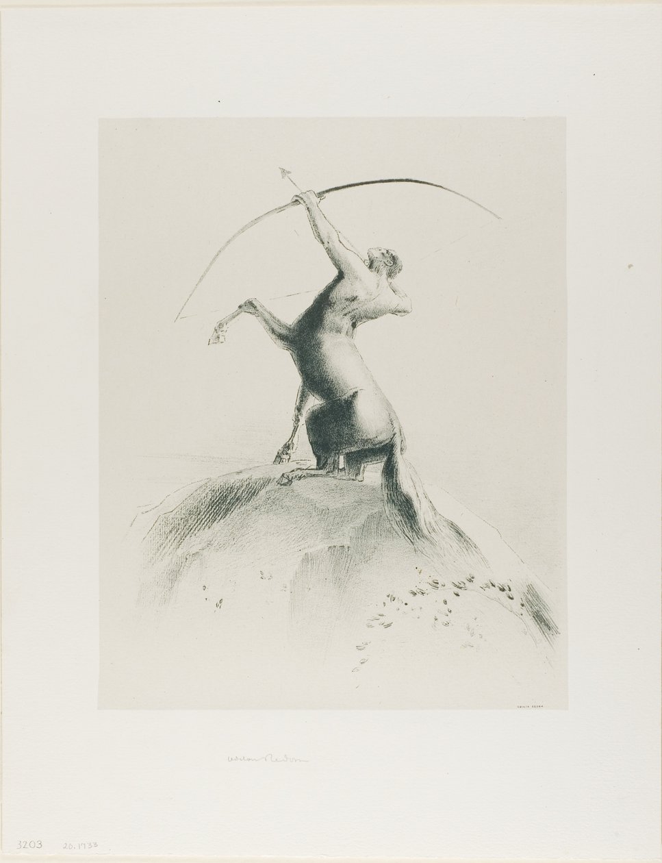 القنطور تهدف إلى الغيوم بواسطة Odilon Redon