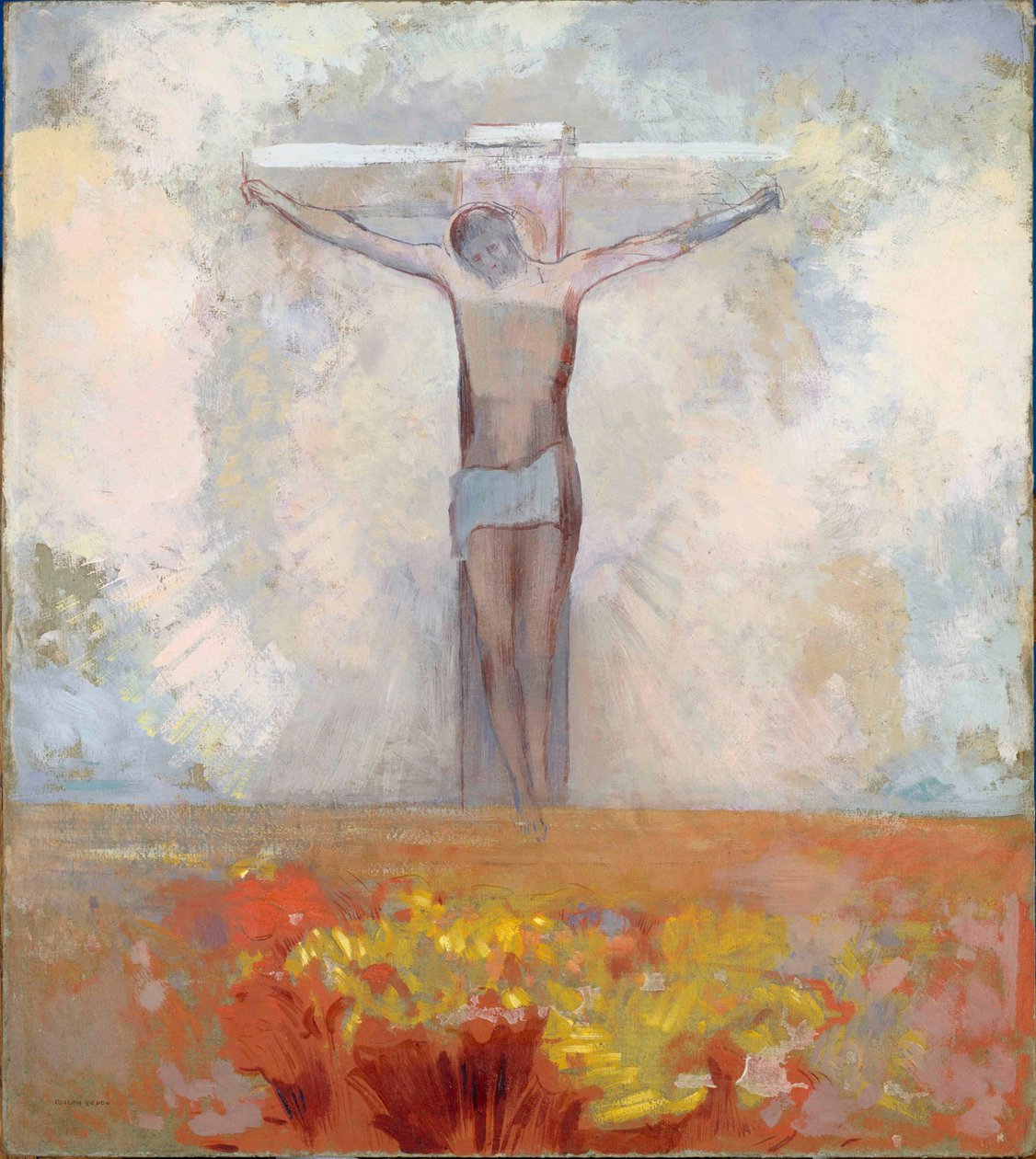 المسيح على الصليب ، ج. 1910. بواسطة Odilon Redon
