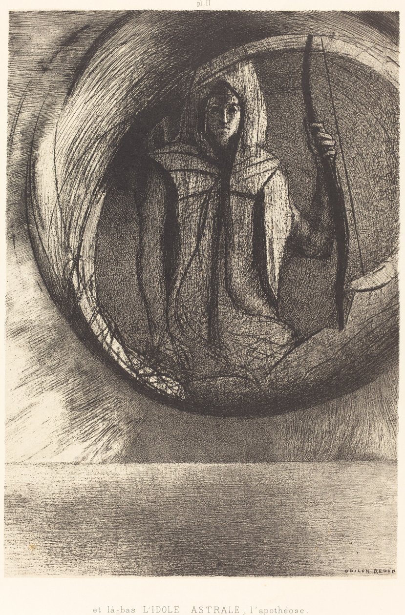 Et la-bas l'idole astrale، l'Apotheose (وما بعده ، نجم المعبود ، تأليه) بواسطة Odilon Redon