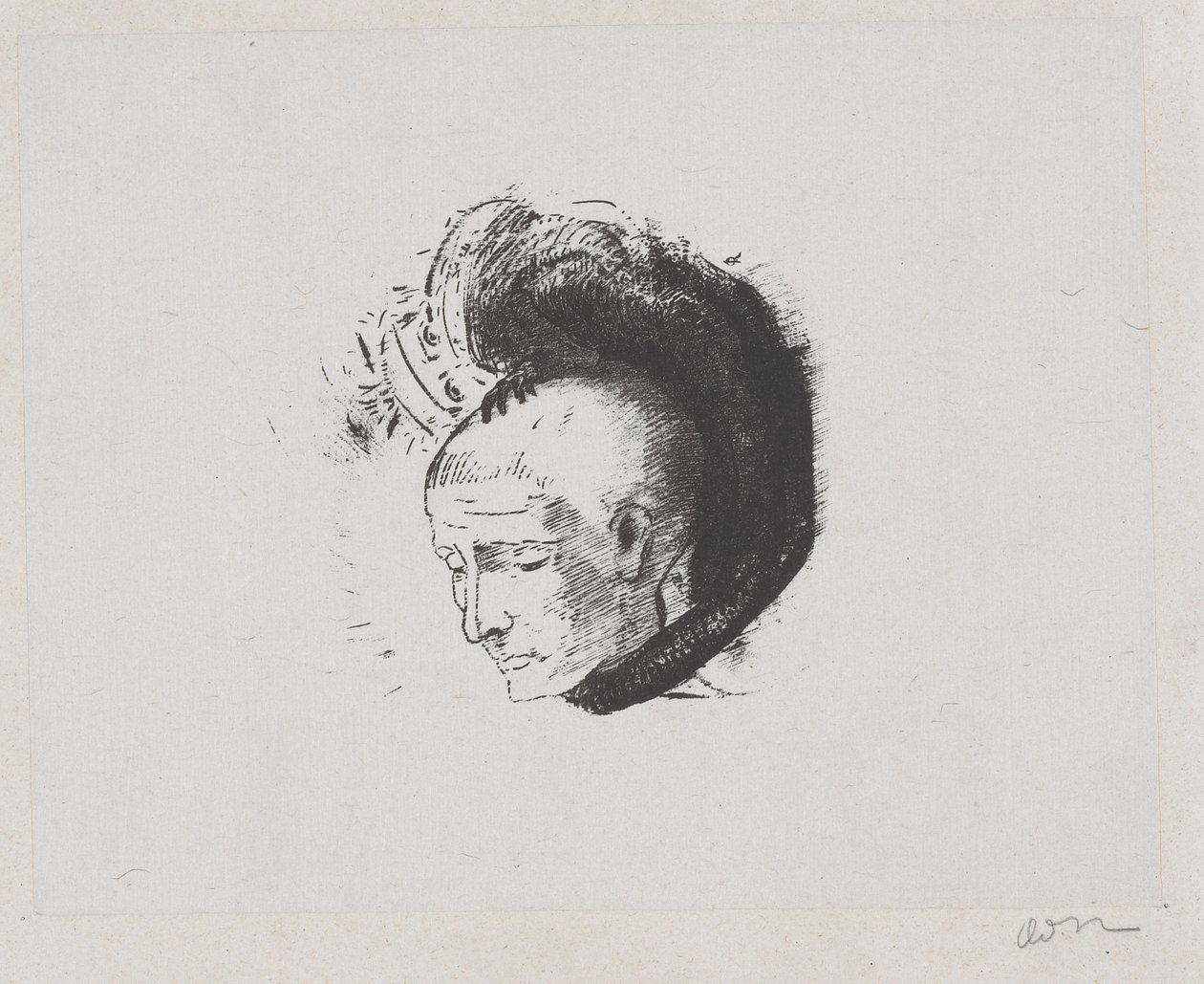 واجهة كتاب "الحركة المثالية في الرسم" بقلم أندريه ميليريو بواسطة Odilon Redon