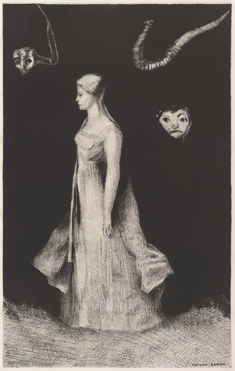 المطاردة ، 1893-1894. بواسطة Odilon Redon