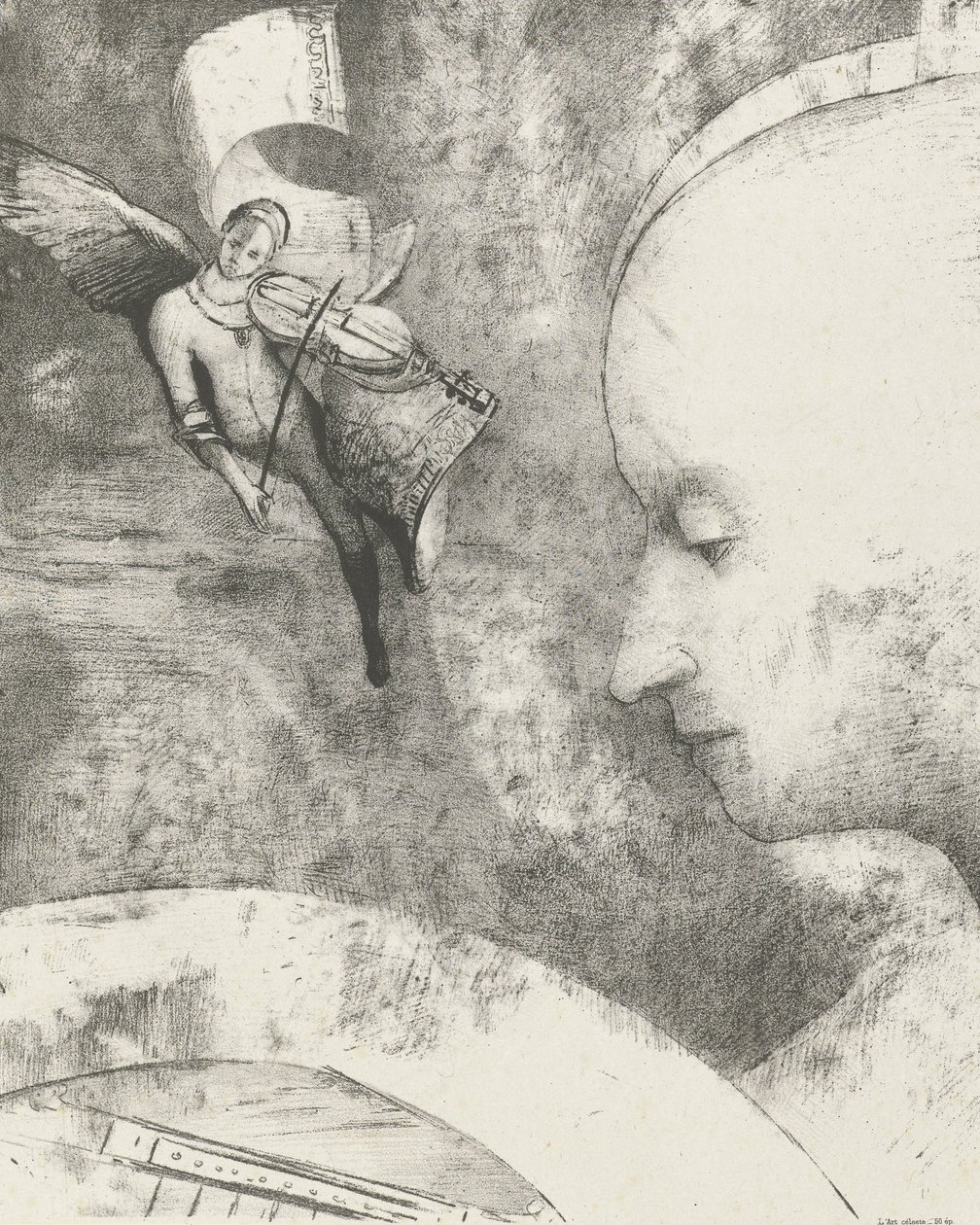 الفن السماوي ، 1894 (مطبوع) بواسطة Odilon Redon
