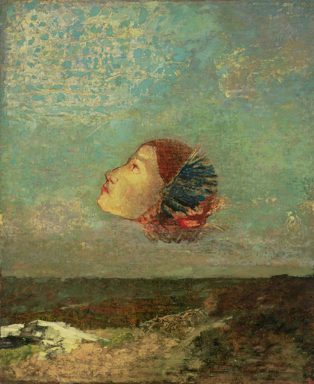 تكريم لغويا ، c.1895 (زيت على بطاقة مثبتة على قماش) بواسطة Odilon Redon