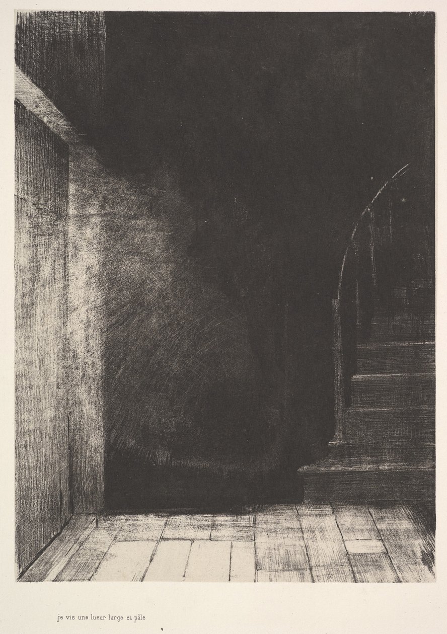 رأيت وميض ضوء كبير شاحب 1896. بواسطة Odilon Redon