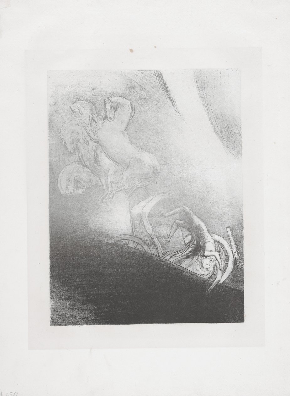 يقع في الهاوية ... بواسطة Odilon Redon
