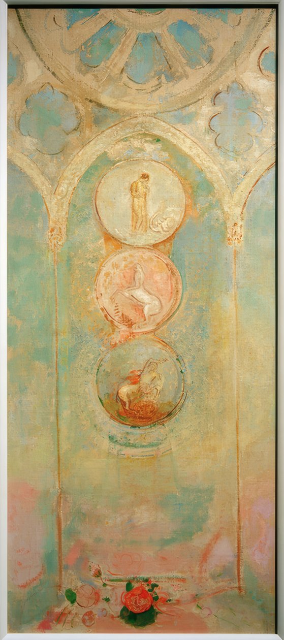 من الورق المقوى لنافذة الكنيسة بواسطة Odilon Redon