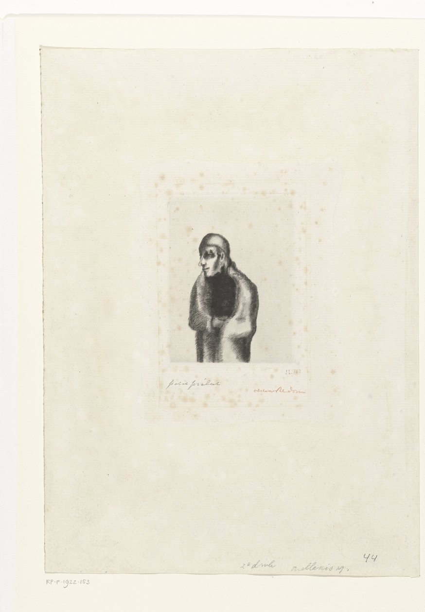 كلاين بريلات Little Prelate (العنوان على الكائن) بواسطة Odilon Redon