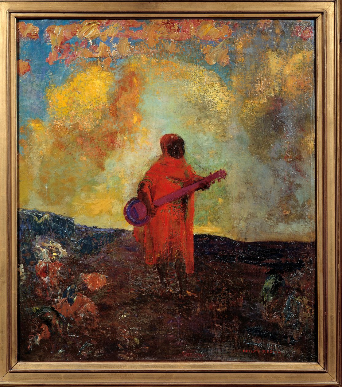 اللوحة العربية لأوديلون ريدون (1840-1916) 1893 صن. 0.5x0.44 م باريس ، متحف دو بيوت باليه. بواسطة Odilon Redon