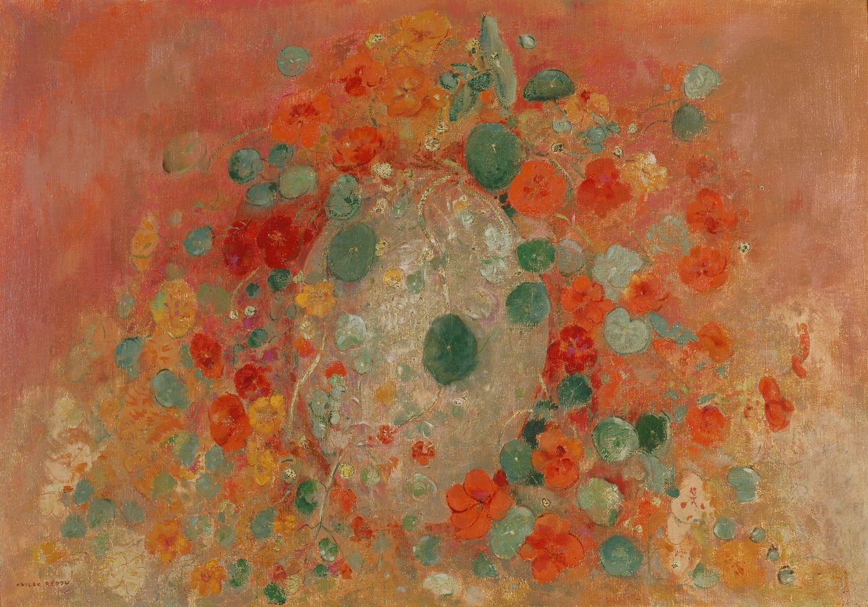 Nasturtiums بواسطة Odilon Redon