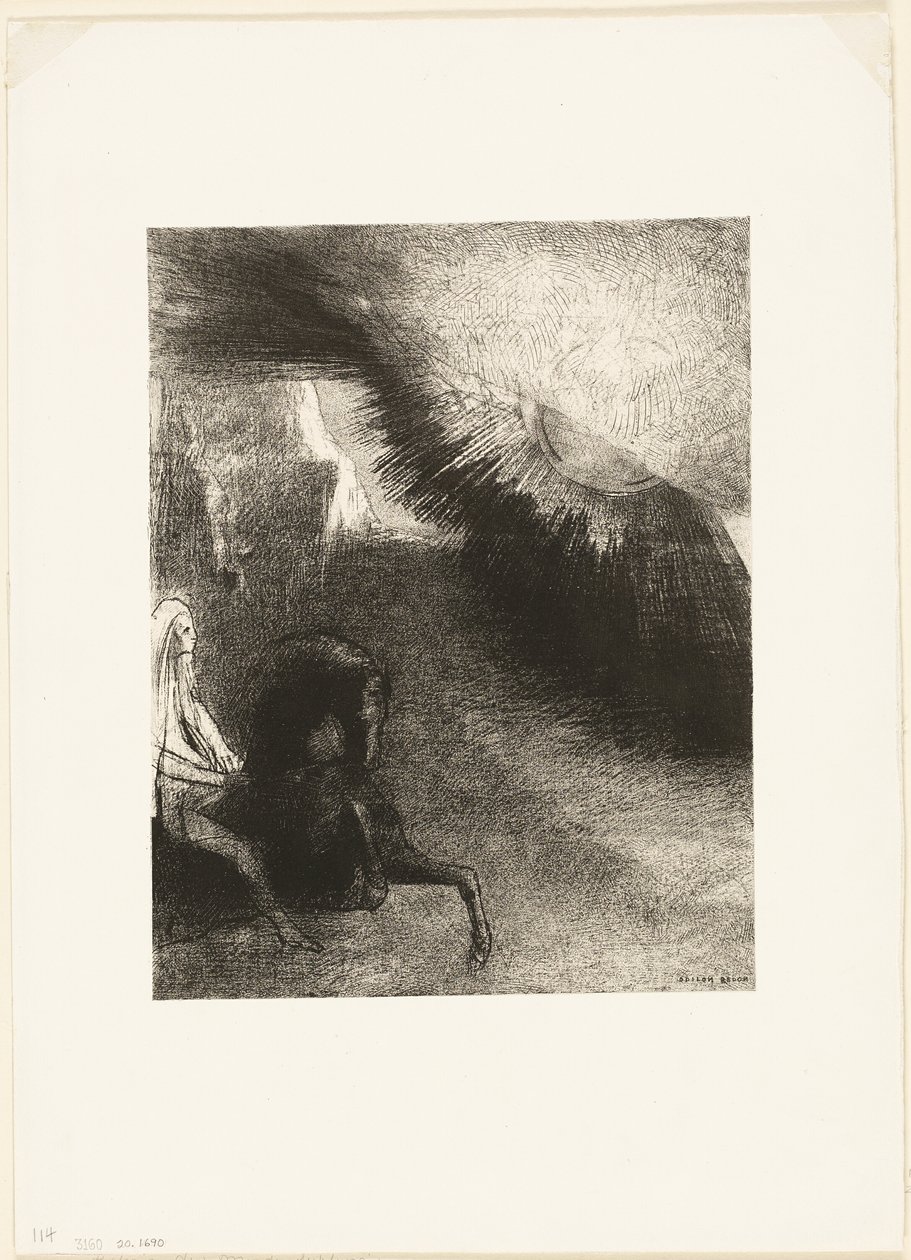 حاج العالم القمري ، لوحة 5 من 6 بواسطة Odilon Redon