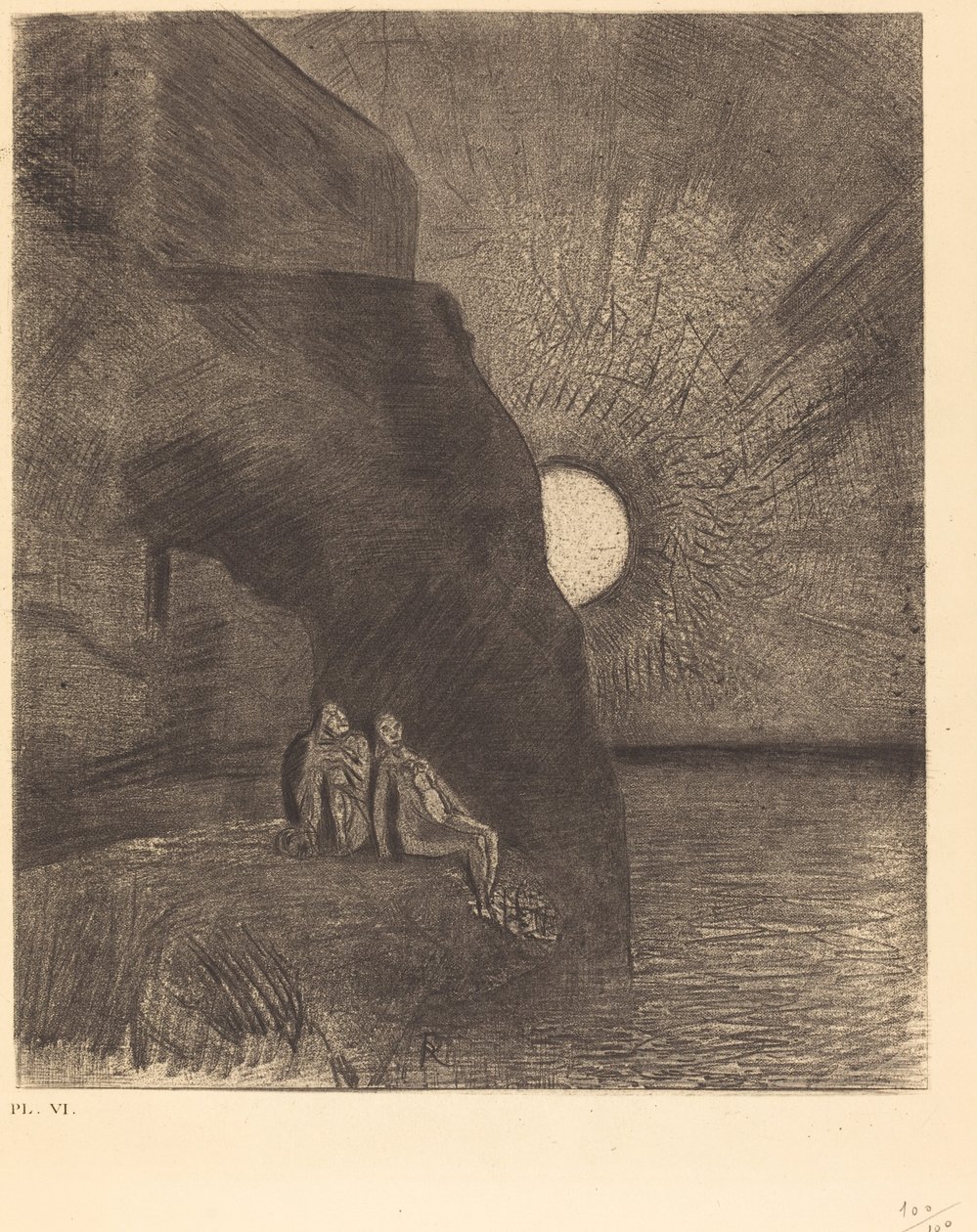 Sans cesse a mes cotes s'agite le demon (بلا توقف بجانبي يحرك الشيطان) بواسطة Odilon Redon