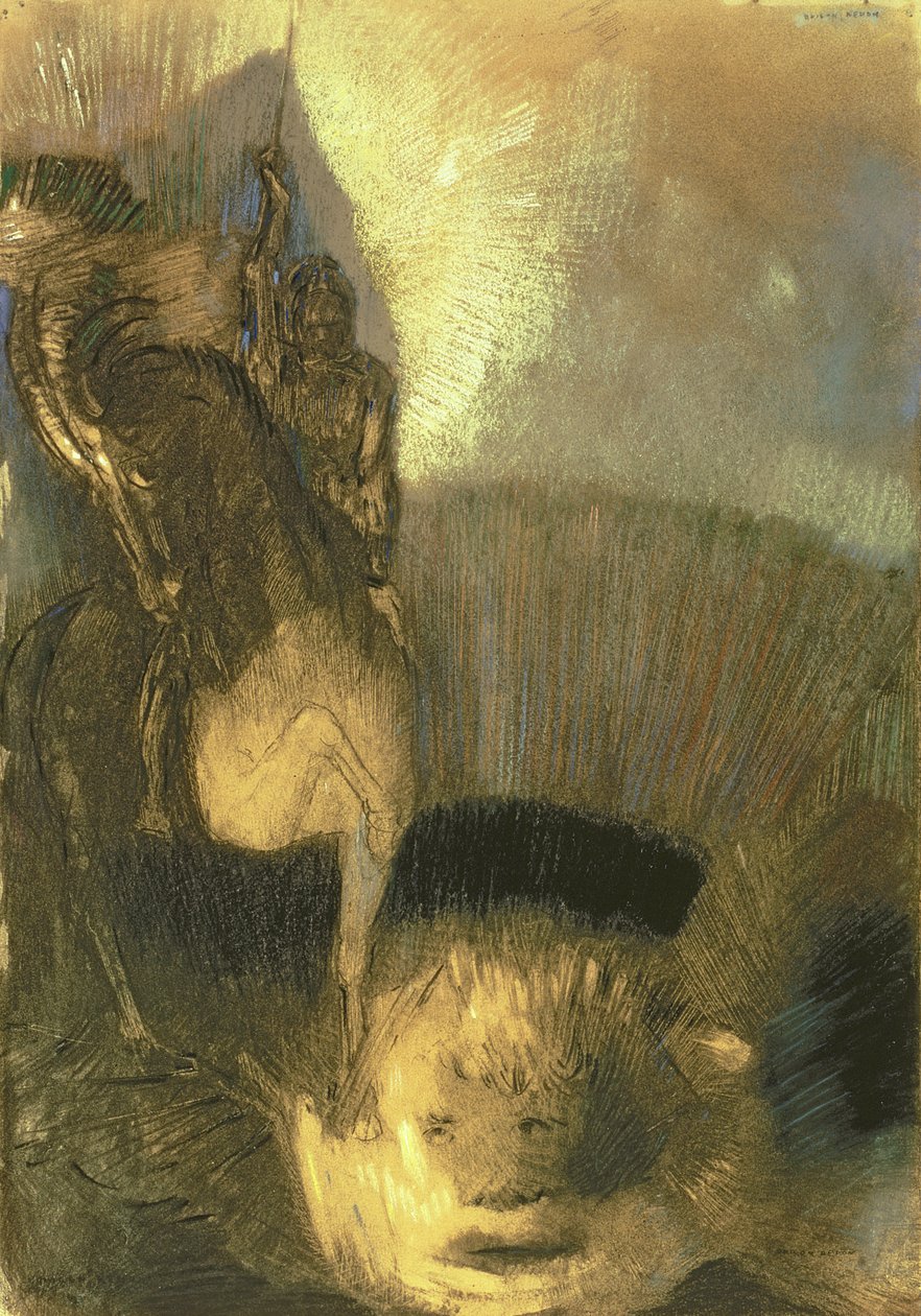 سانت جورج ، c.1905 (باستيل على ورق) بواسطة Odilon Redon