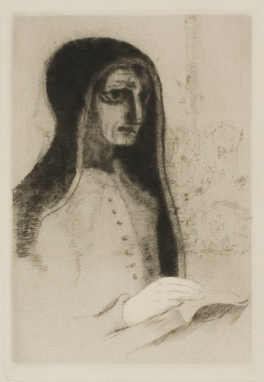 الكتاب (القديسة تريزا) بواسطة Odilon Redon