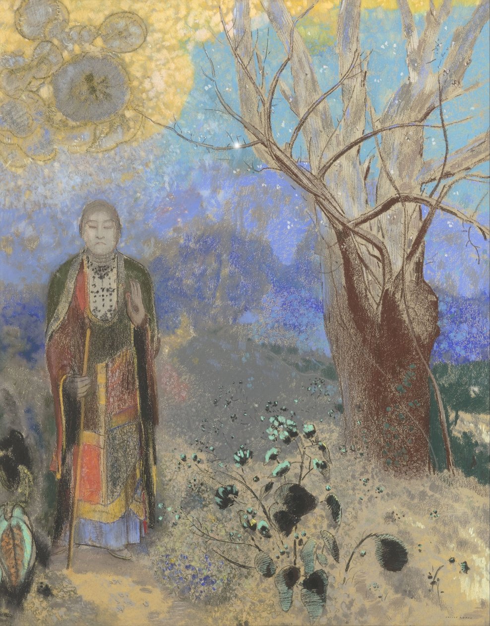 بوذا ، 1906-1907 بواسطة Odilon Redon