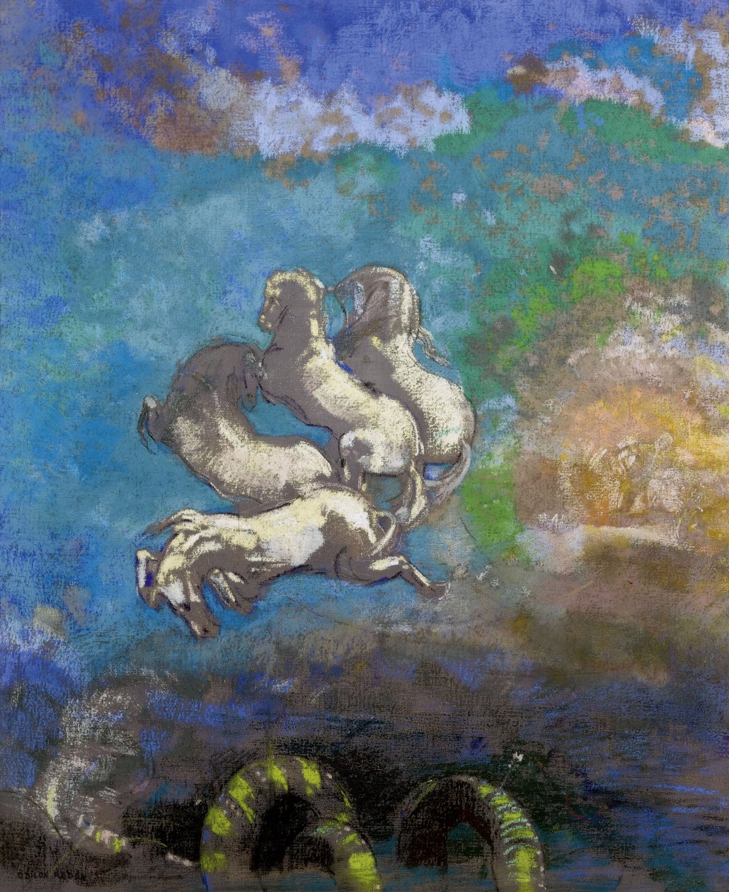 عربة أبولو بواسطة Odilon Redon