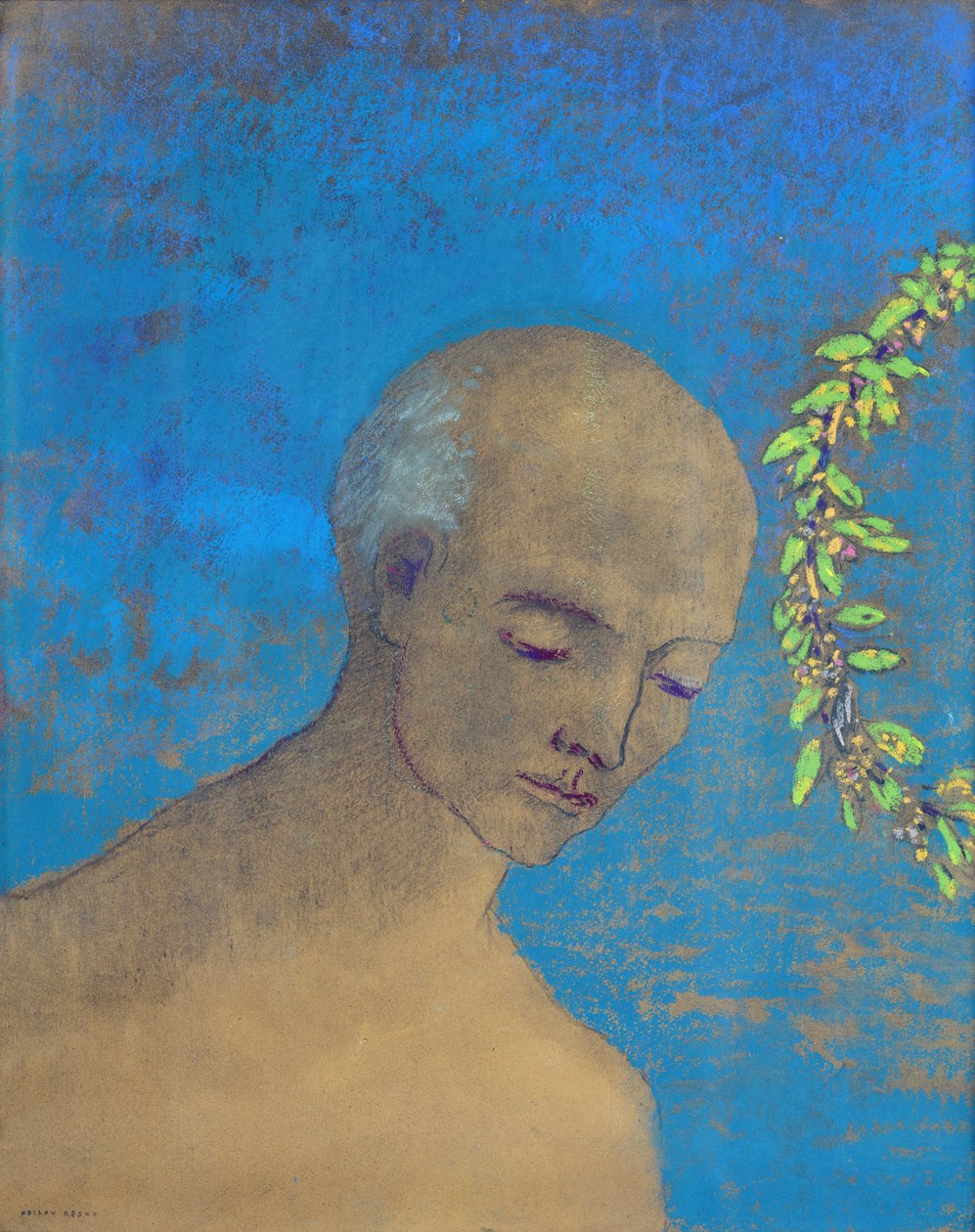 التاج ، 1910 (باستيل وفحم) بواسطة Odilon Redon