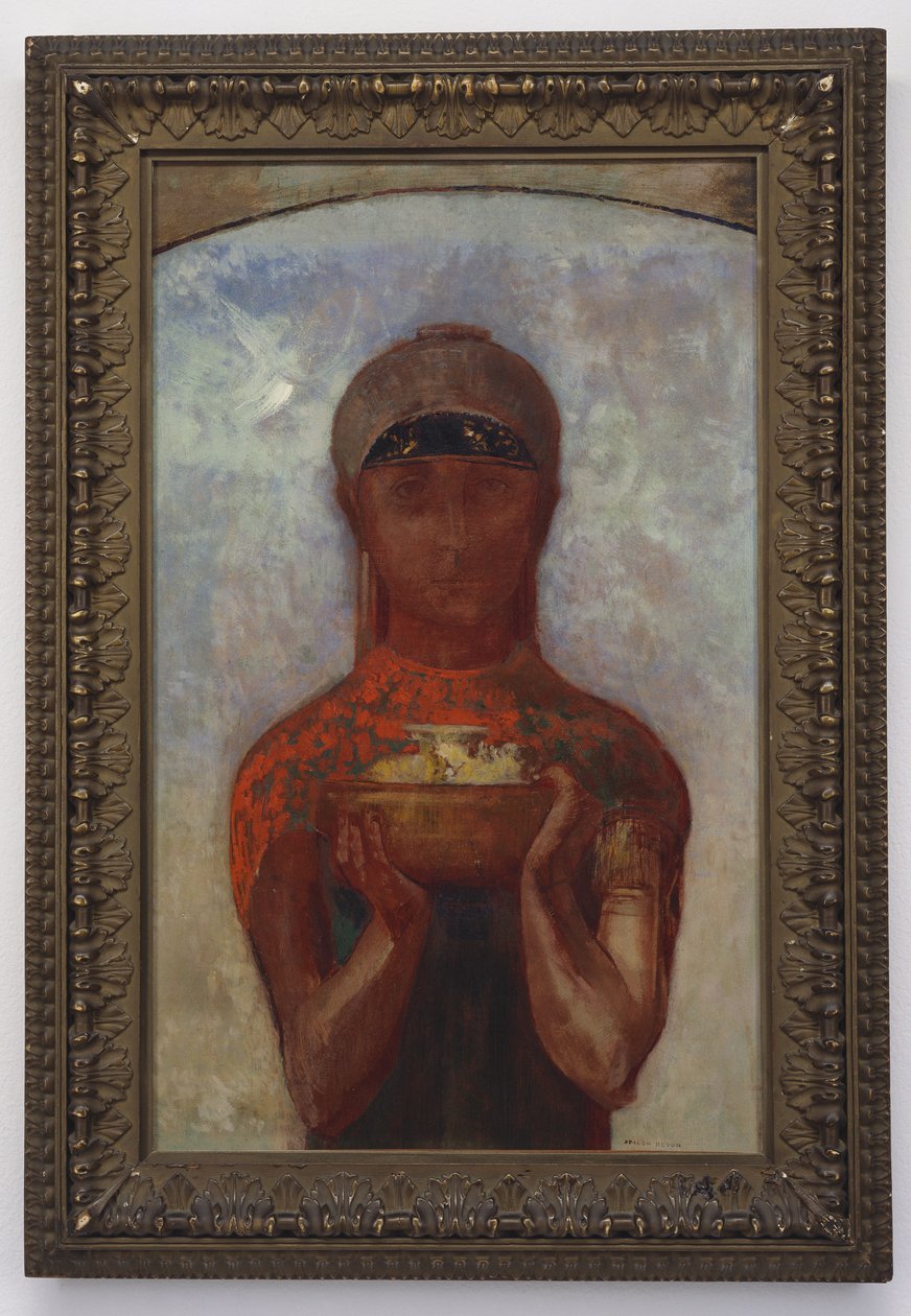 كأس الغموض ، أو العرافة ، 1890 بواسطة Odilon Redon