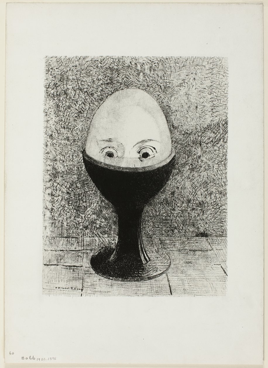البيضة بواسطة Odilon Redon
