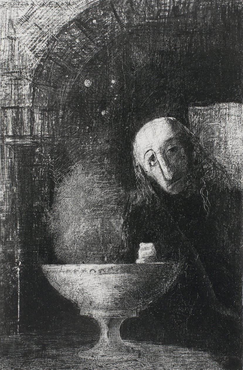البحث اللانهائي ، من الليل ، 1886 بواسطة Odilon Redon