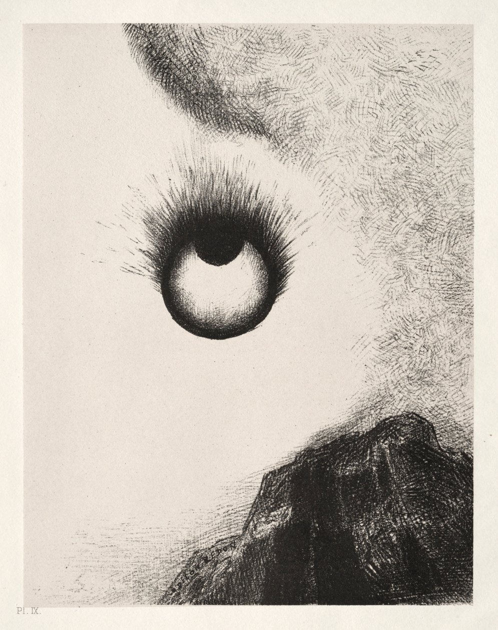 إغراء سلسلة Saint Anthony First: Everywhere Eyeballs are Aflame ، 1888. بواسطة Odilon Redon