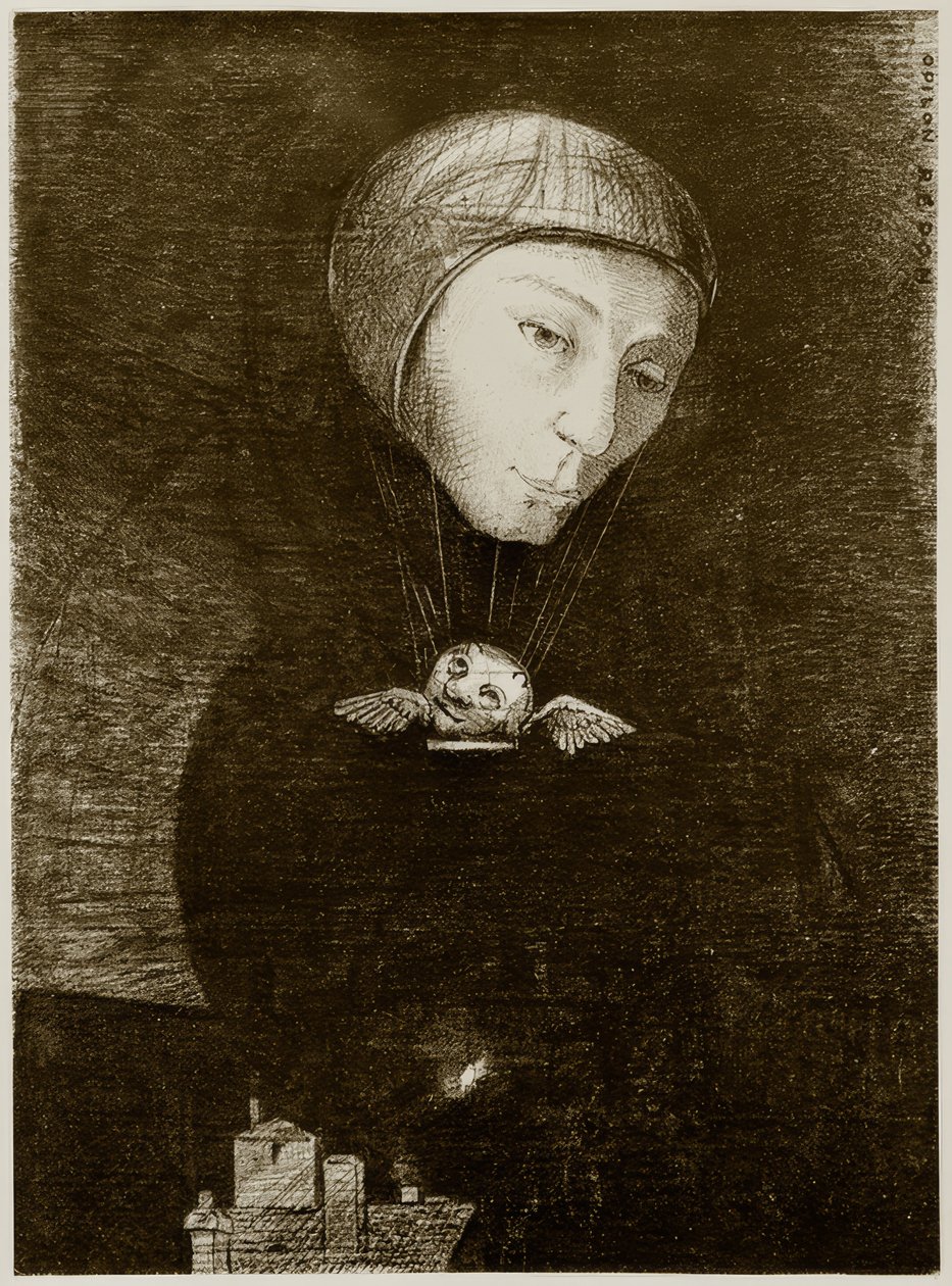 تسلق حزين بواسطة Odilon Redon
