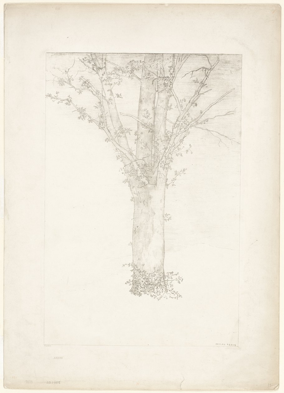 شجرة بواسطة Odilon Redon