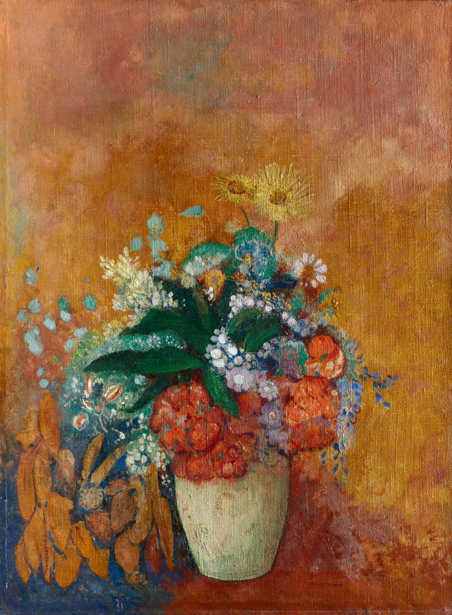 إناء الزهور ، ج. 1905. بواسطة Odilon Redon