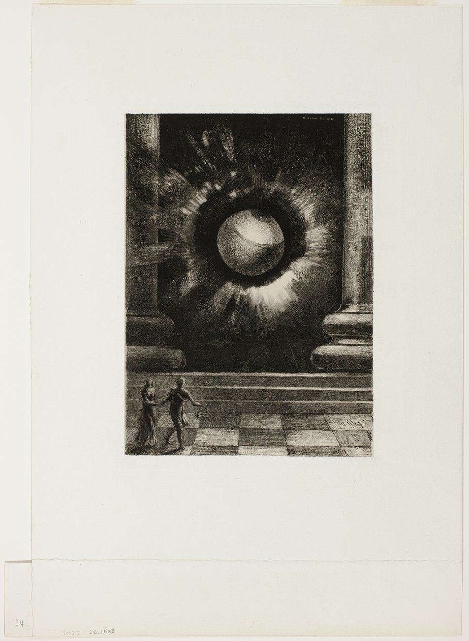 الرؤية ، اللوحة الثامنة من In Dreams بواسطة Odilon Redon
