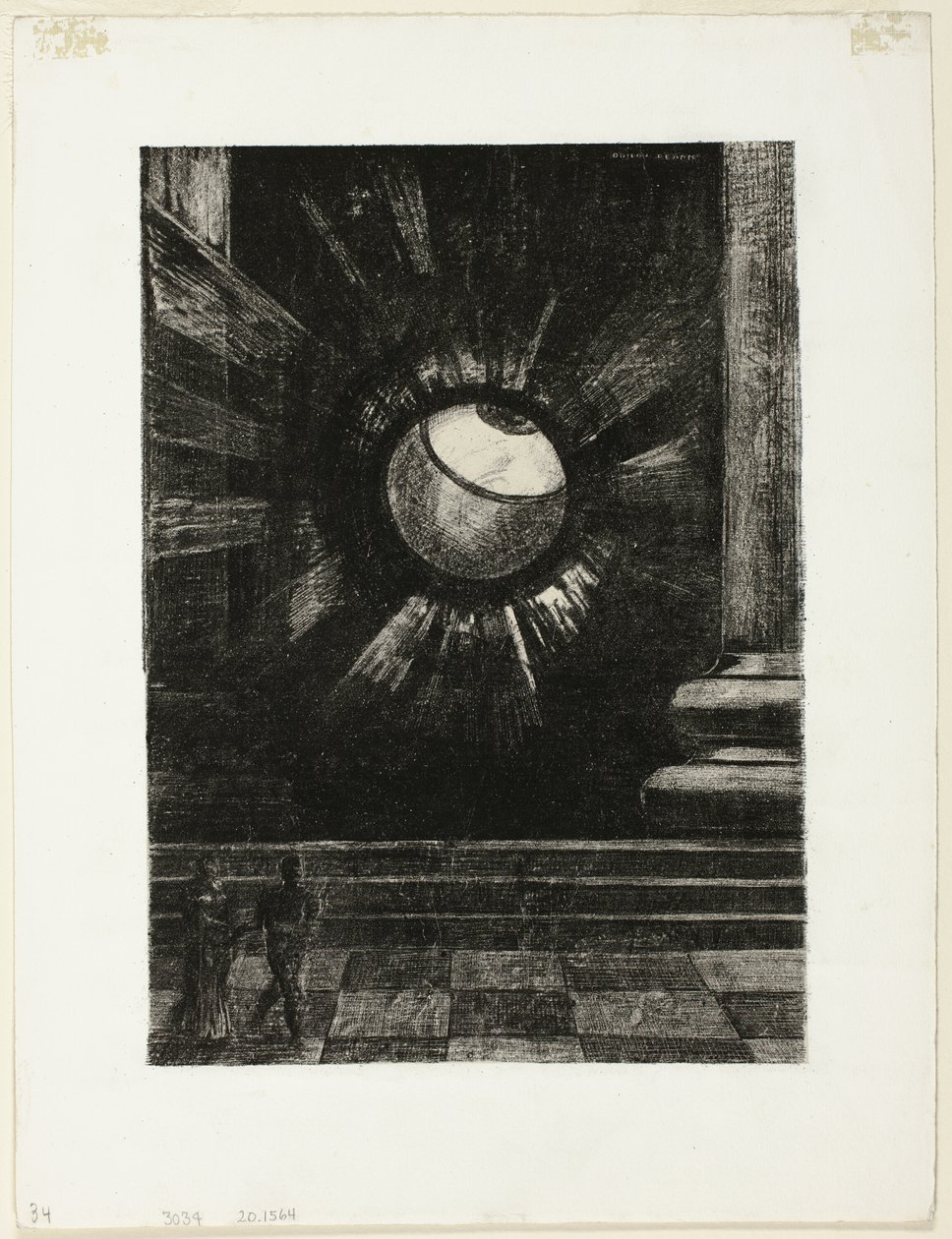 الرؤية ، اللوحة الثامنة من In Dreams بواسطة Odilon Redon
