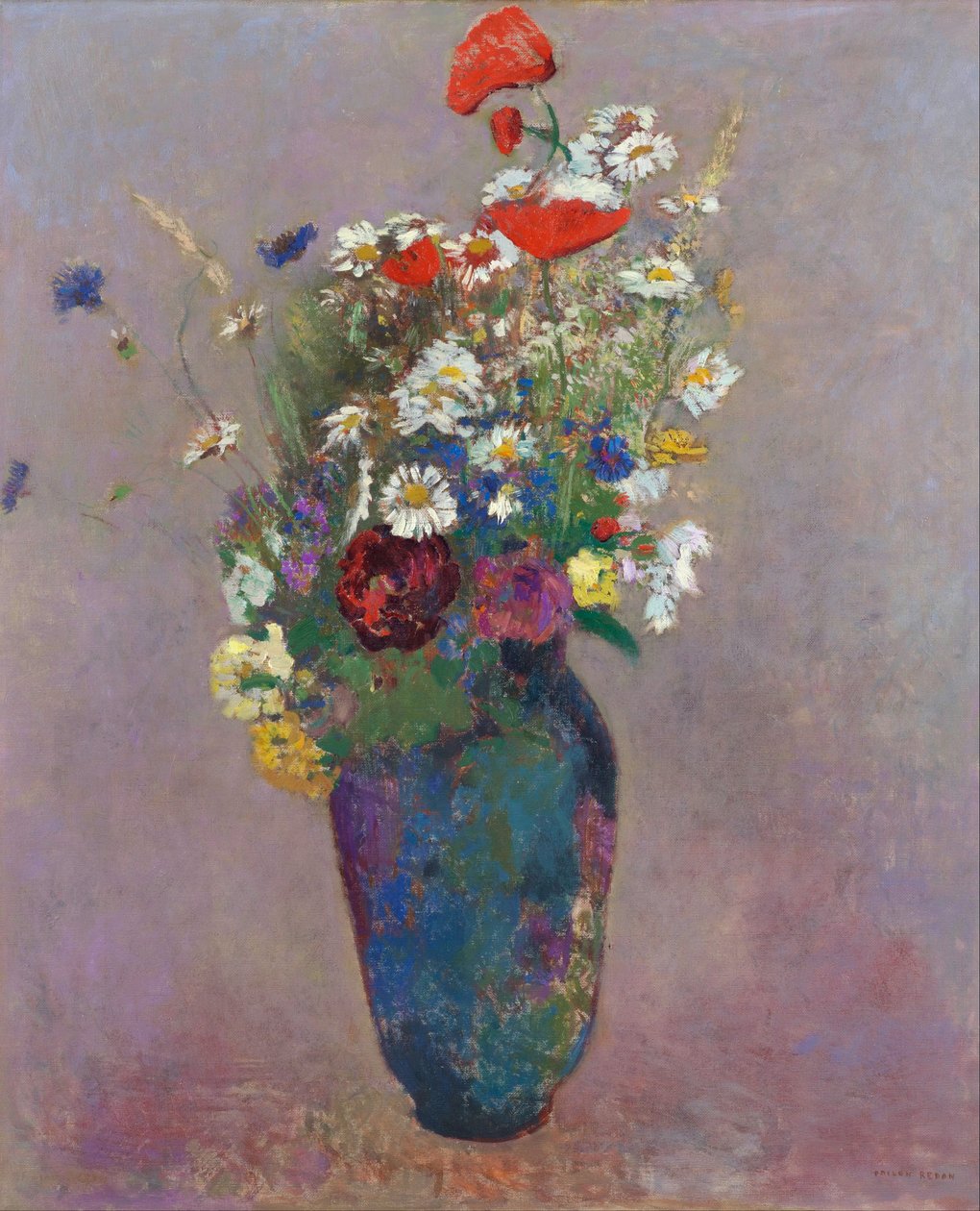 الرؤية: إناء من الزهور par Redon ، Odilon (1840-1916) بواسطة Odilon Redon