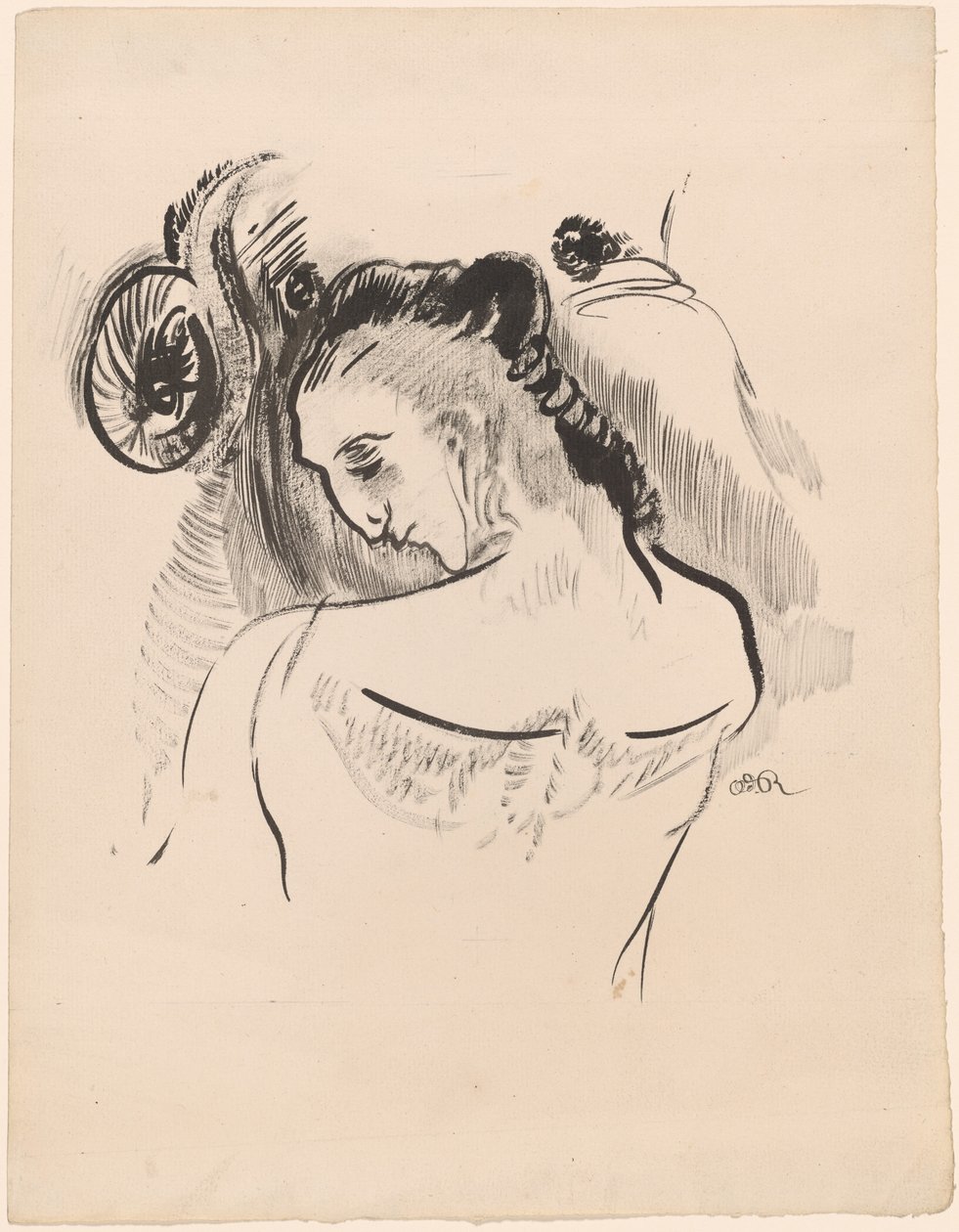 شاب بواسطة Odilon Redon