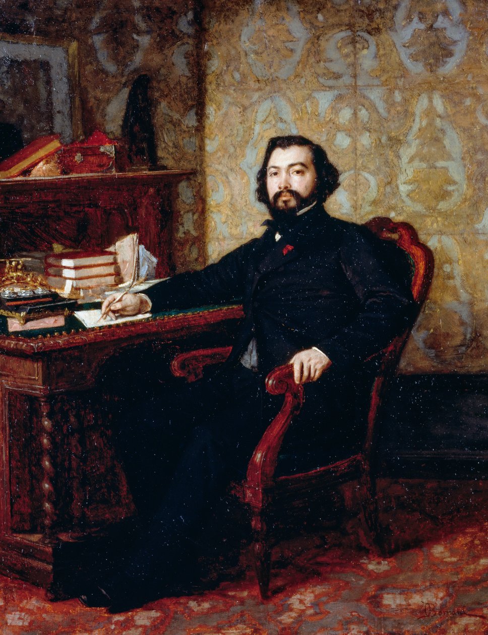 صورة للمحامي أريستيد مينيلي ، بقلم أودواردو بوراني (1833-1905) ، زيت على لوح ، 40.5 × 32.5 سم بواسطة Odoardo Borrani